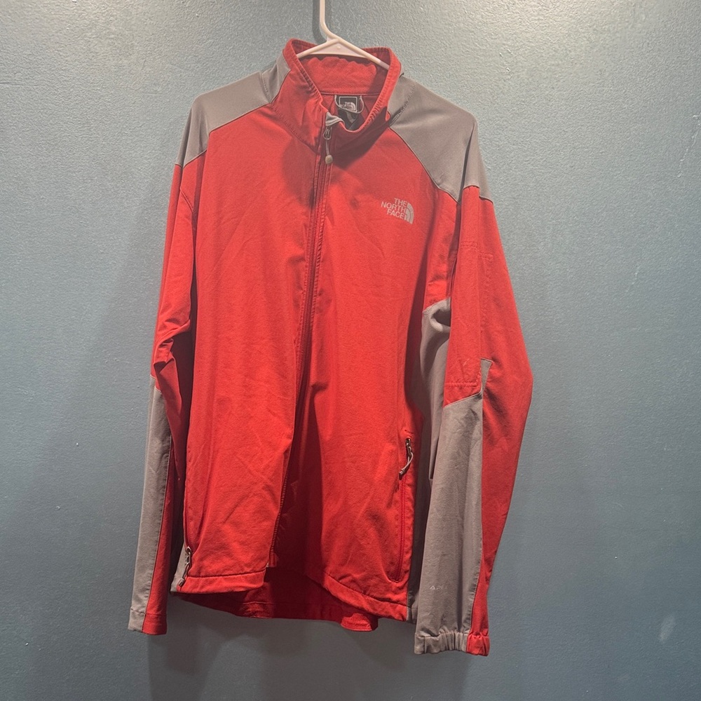 The North Face Men's Performance Jacket in Red and Gray